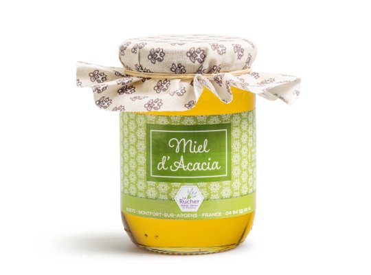 Pot de miel d'acacia, Le Rucher Notre dame en Provence